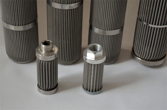 Der 15 Mikrometer-Draht Mesh Filter Pleated Iso 9001 überschritt